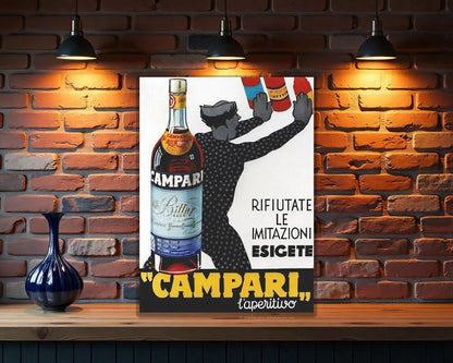 Campari Bitter Anti - Counterfeit Metal Tabela