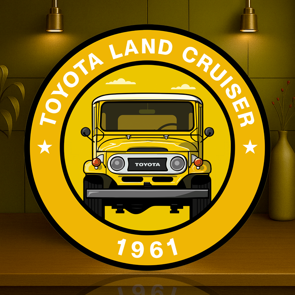 Toyota Land Cruiser 1961 FJ40 Iconic 4x4 Metal Tabela
