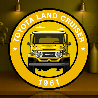 Toyota Land Cruiser 1961 FJ40 Iconic 4x4 Metal Tabela