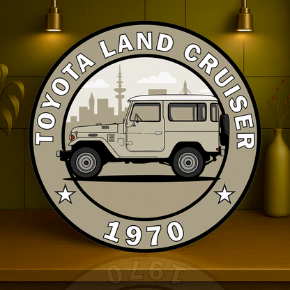Toyota Land Cruiser 1970 FJ40 Beige Edition Metal Tabela