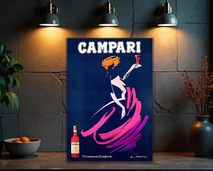 Campari French Elegance in Motion Dance Metal Tabela