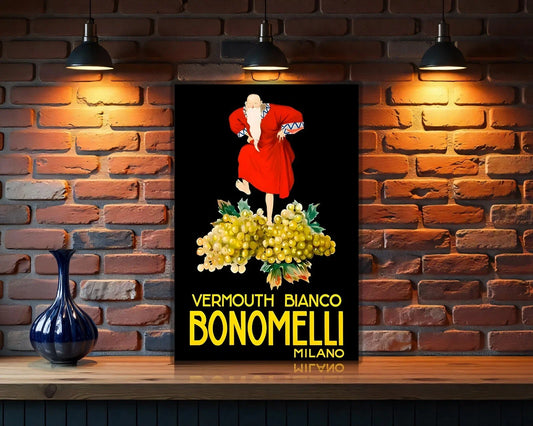 Bianco Bonomelli Vermouth Metal Tabela