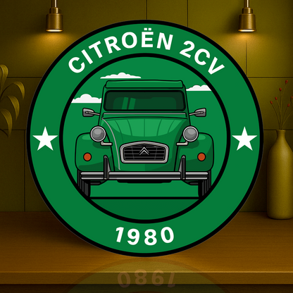 Citroën 2CV (1980) The Iconic French Utility Car Metal Tabela