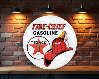 Texaco Fire Chief Gasoline Metal Tabela