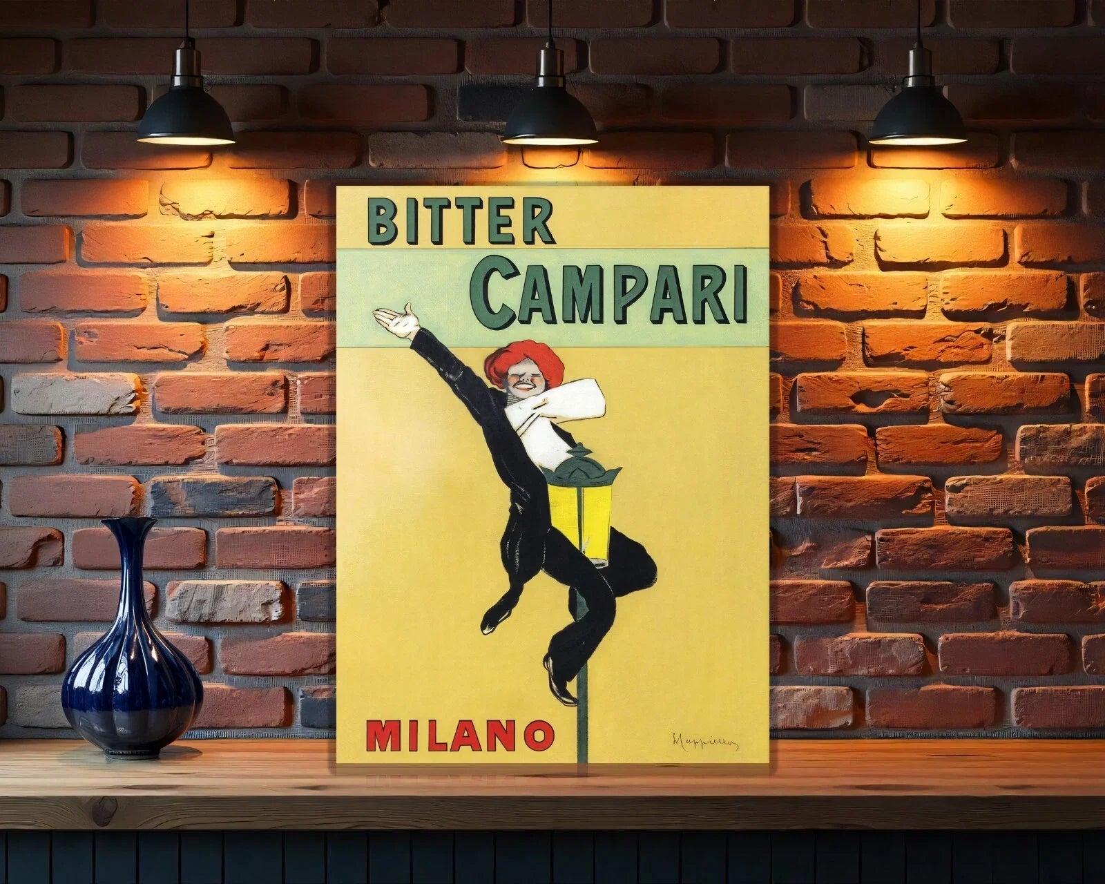 Campari Bitter Campari MILANO Yellow Metal Tabela