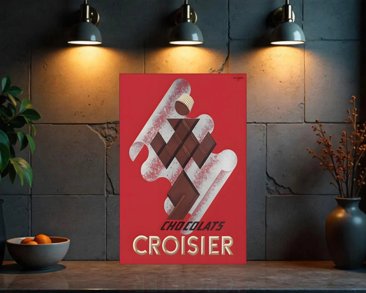 CHOCOLATS CROISIER Metal Tabela
