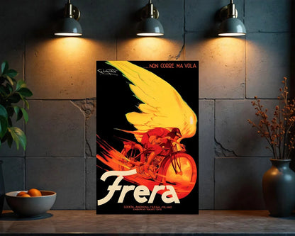 Frera Non Corre Ma Vola Motorcycle Racing - Motorcycle Metal Tabela