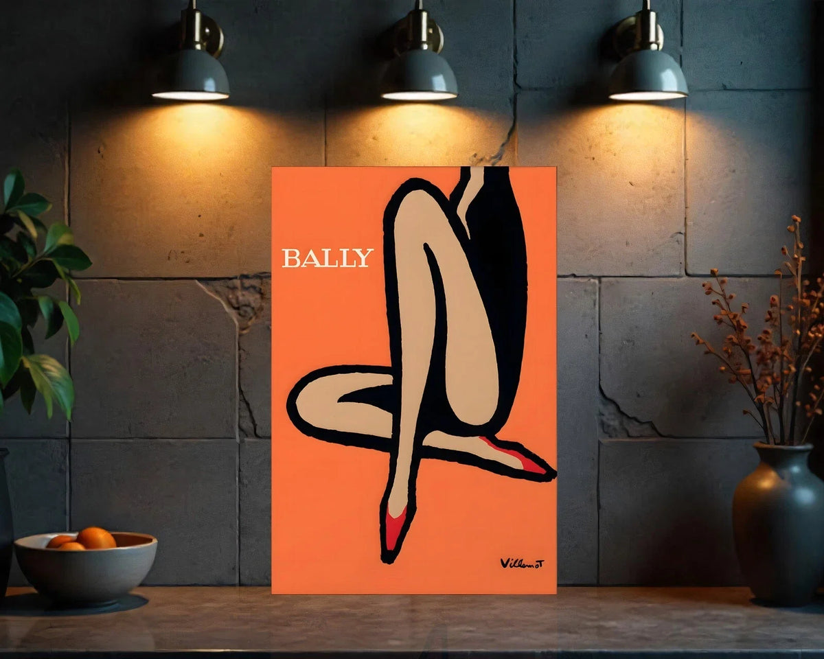 Bally Shoes Villemot Modern Art Metal Tabela