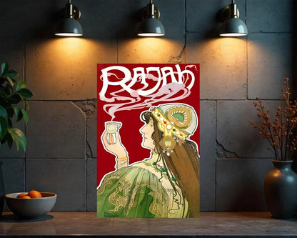 RAJAH Vintage Coffee Metal Tabela