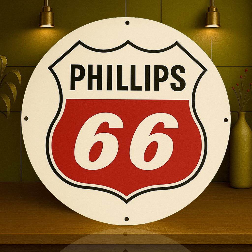 Phillips 66 - Route 66 - Bar Metal Tabela