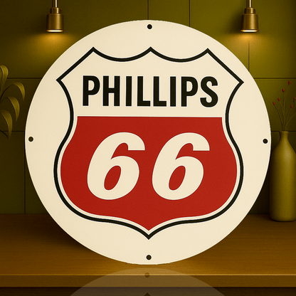 Phillips 66 - Route 66 - Bar Metal Tabela