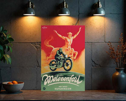 Motoconfort Hutchinson Tires Metal Tabela