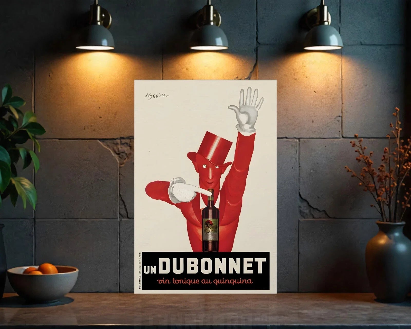 Un Dubonnet Vintage Metal Tabela