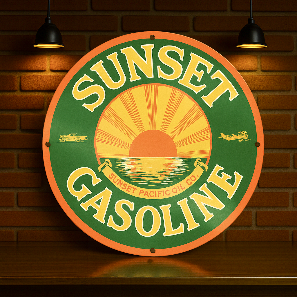 Sunset Gasoline Metal Tabela