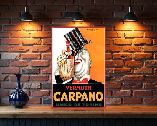 Carpano Torino's Iconic Vermuth Metal Tabela