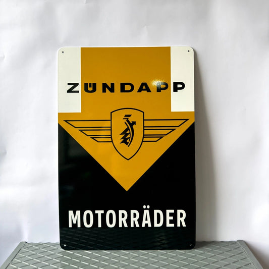 Zündapp Motorrad German Motorcycle - Motorcycle Metal Tabela
