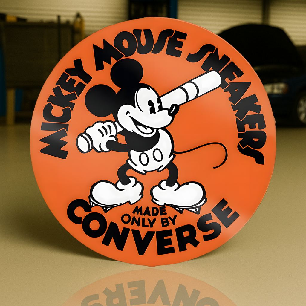 Mickey Mouse Sneakers Vintage Converse Metal Tabela