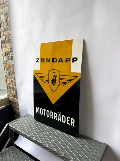 Zündapp Motorrad German Motorcycle - Motorcycle Metal Tabela
