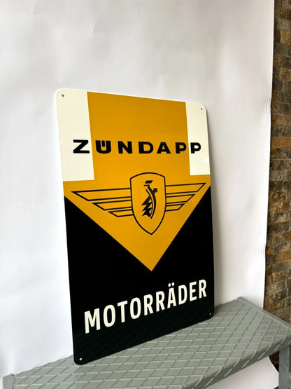 Zündapp Motorrad German Motorcycle - Motorcycle Metal Tabela