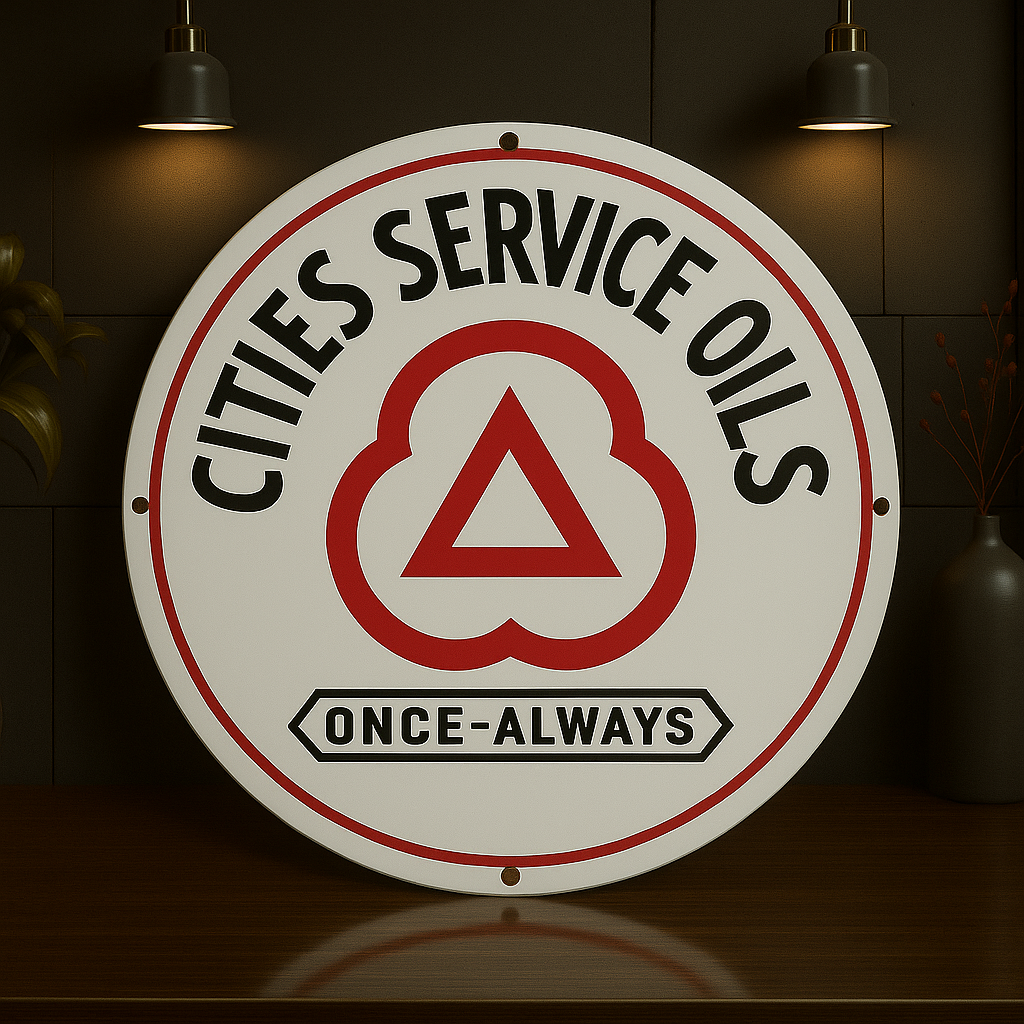 CITIES Service OILS Once - Always Metal Tabela
