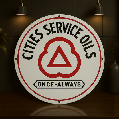 CITIES Service OILS Once - Always Metal Tabela