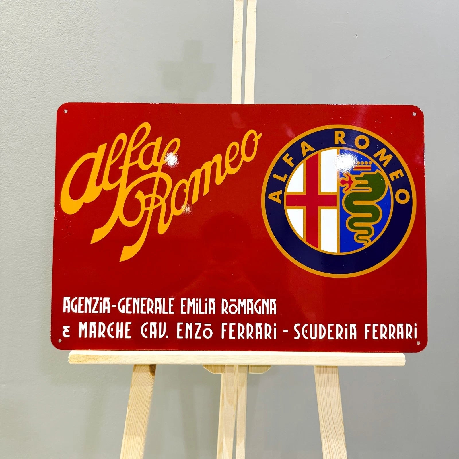 Alfa Romeo Emilia Romagna Metal Tabela