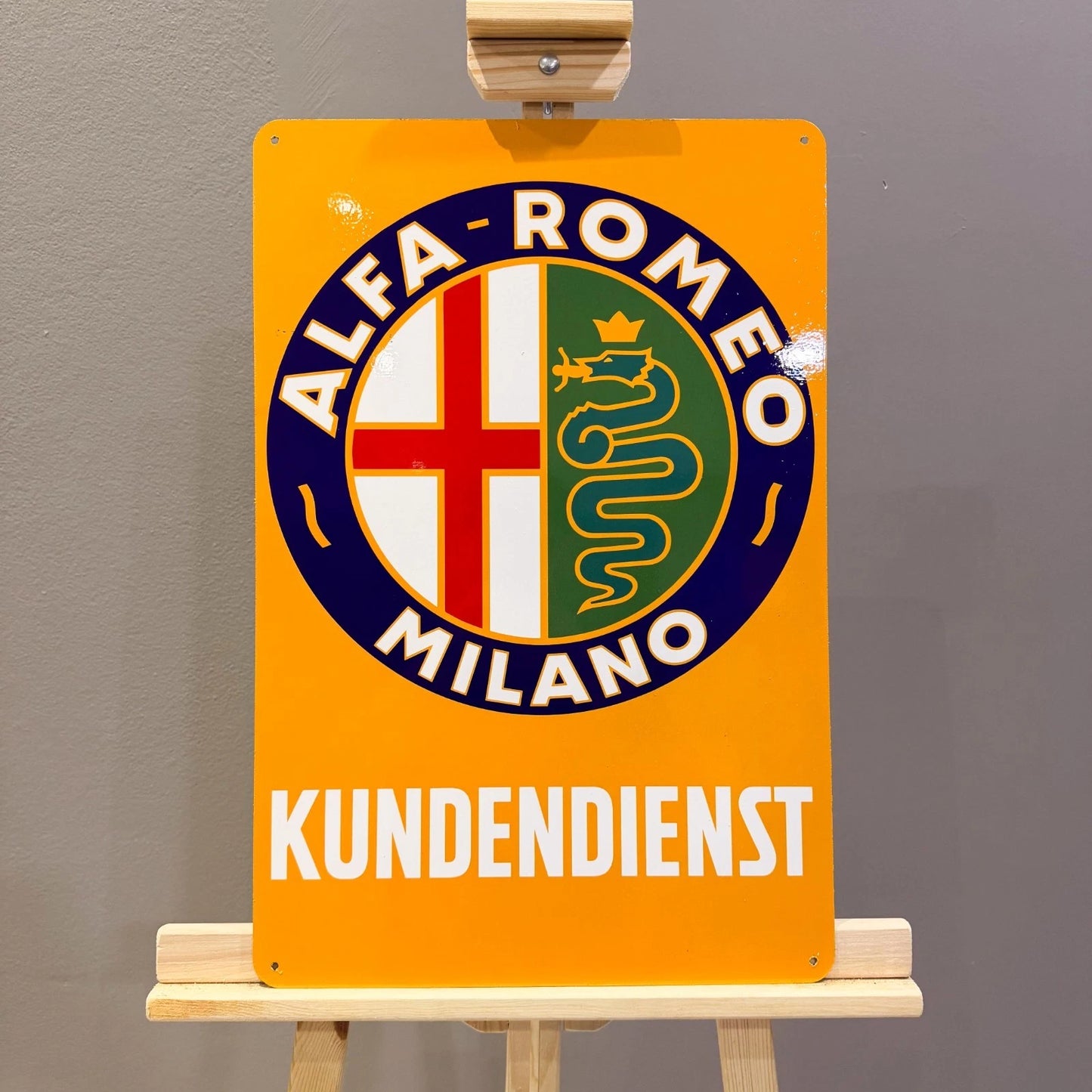 Alfa Romeo Kundendienst Metal Tabela
