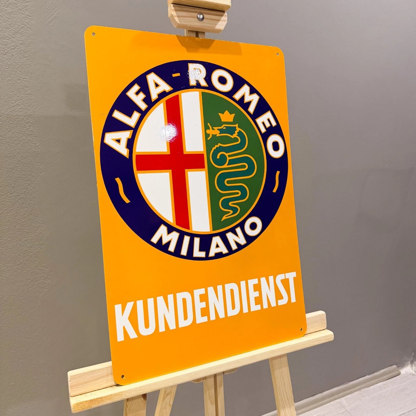 Alfa Romeo Kundendienst Metal Tabela