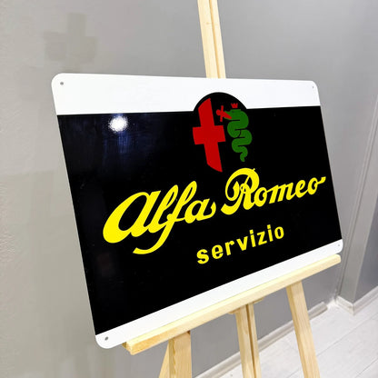 Alfa Romeo Servizio Metal Tabela