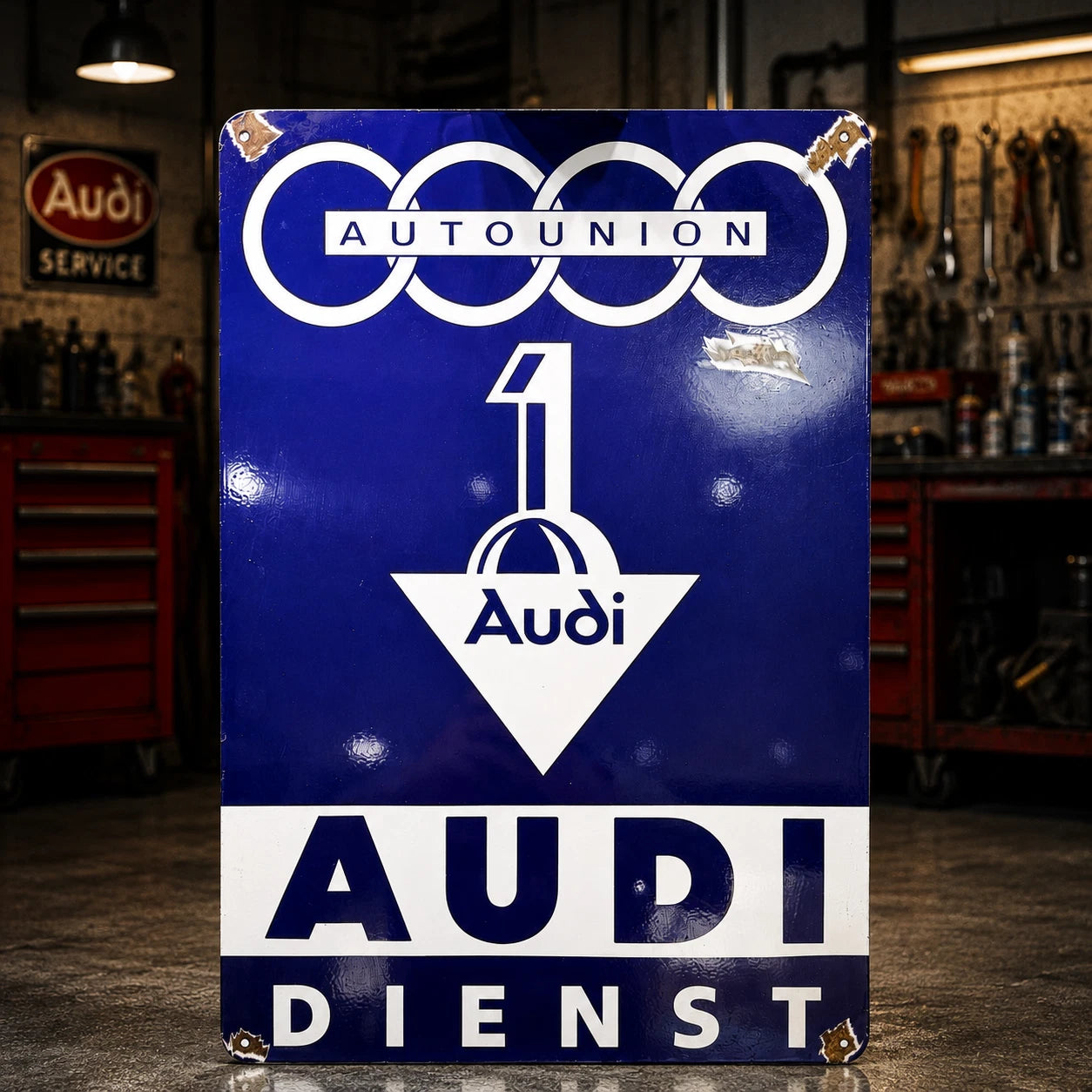 Auto Union Audi Dienst Metal Tabela