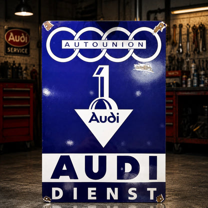 Auto Union Audi Dienst Metal Tabela