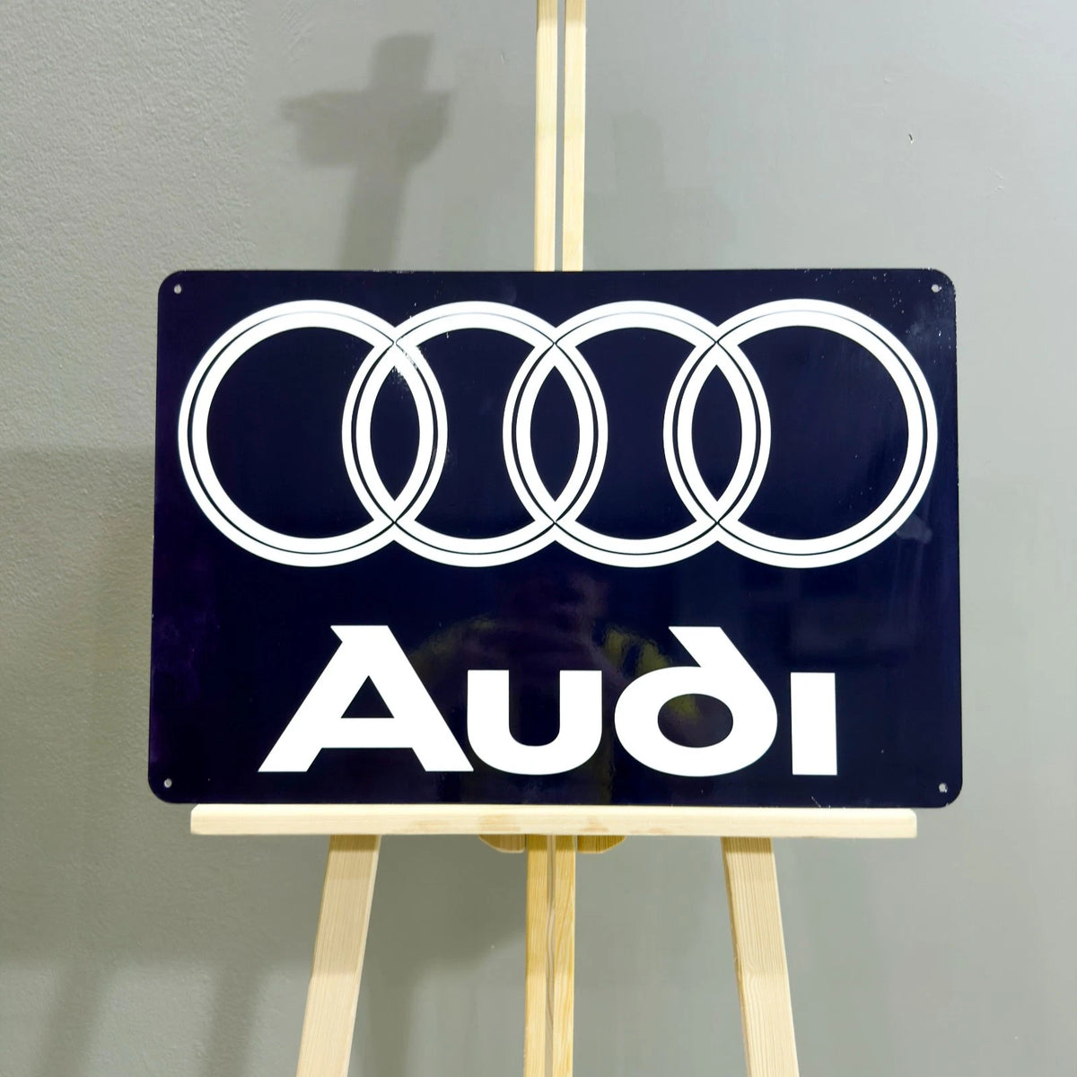 AUTO UNION Audi Rings Logo Metal Tabela