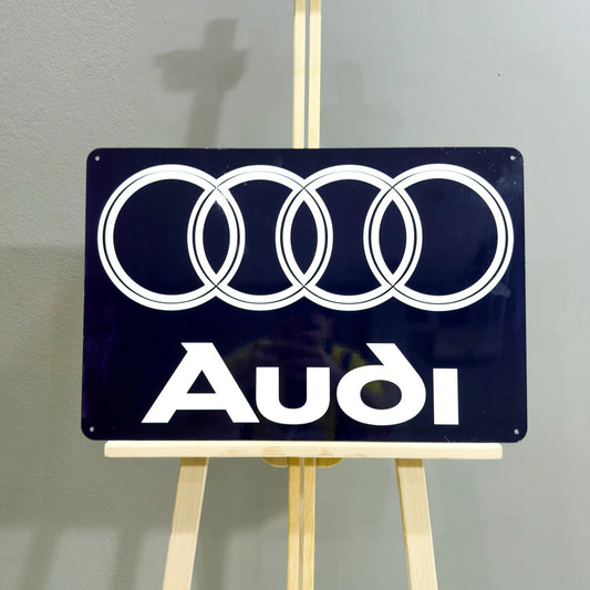 AUTO UNION Audi Rings Logo Metal Tabela
