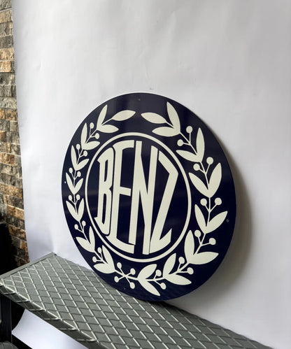 BENZ Laurel Emblem Metal Tabela