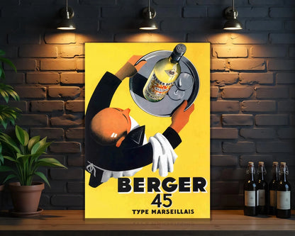 Berger 45 Aperitif French Metal Tabela