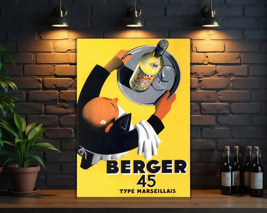 Berger 45 Aperitif French Metal Tabela