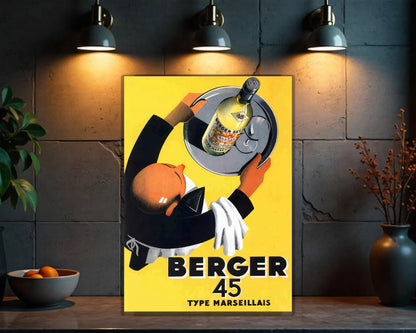 Berger 45 Aperitif French Metal Tabela