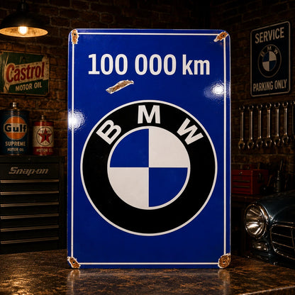 BMW 100 000 km Service Metal Tabela