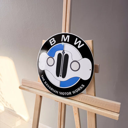 BMW Bavarian Motor Works Grille Metal Tabela