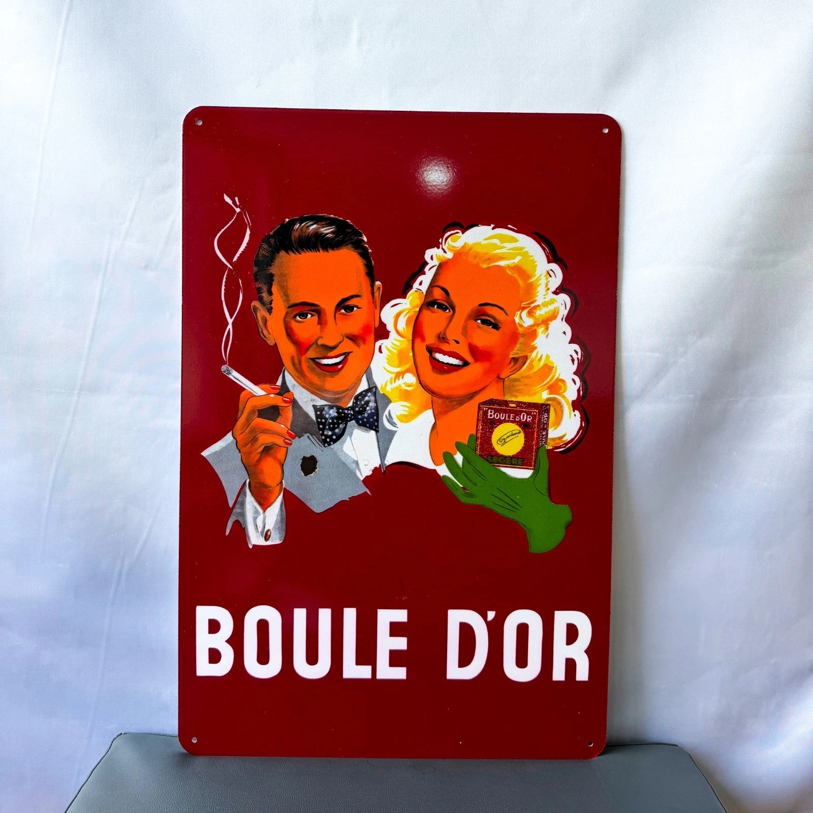 Boule d'Or - Cigarette Advertising Metal Tabela