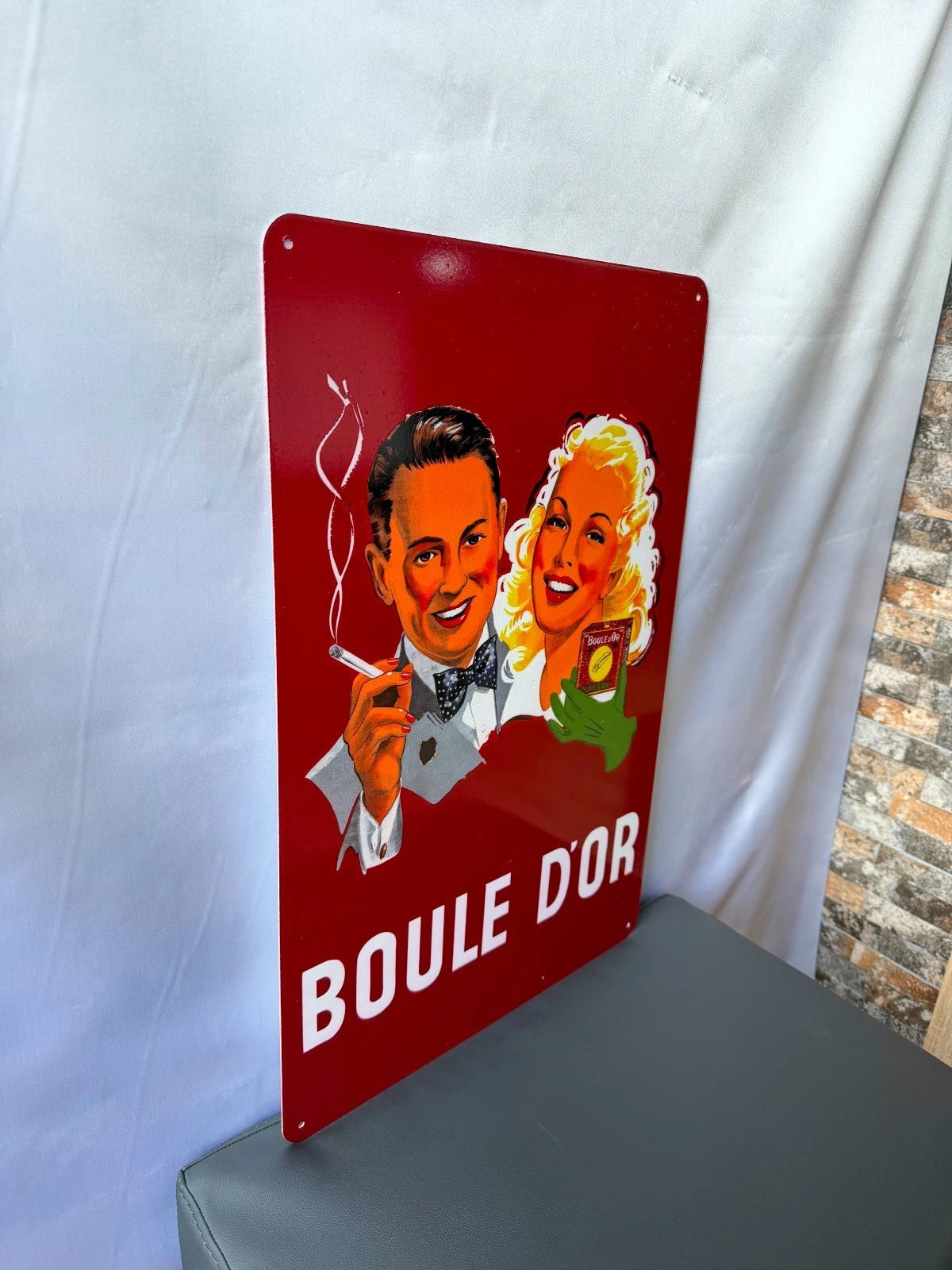 Boule d'Or - Cigarette Advertising Metal Tabela