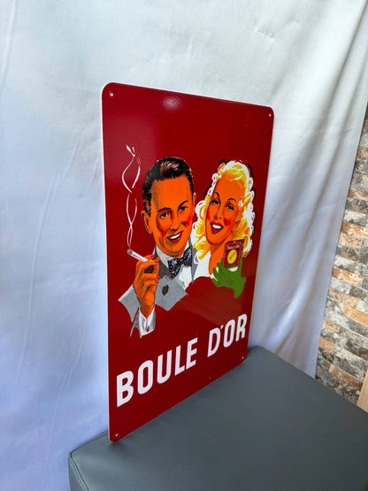 Boule d'Or - Cigarette Advertising Metal Tabela