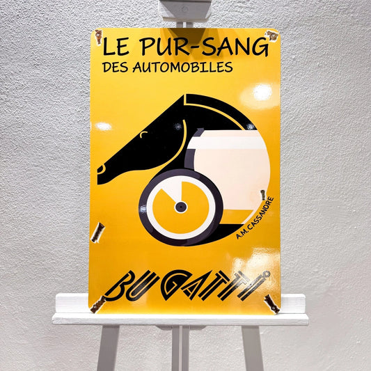 Bugatti Le Pur-Sang Des Automobiles Metal Tabela