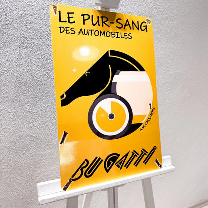 Bugatti Le Pur-Sang Des Automobiles Metal Tabela