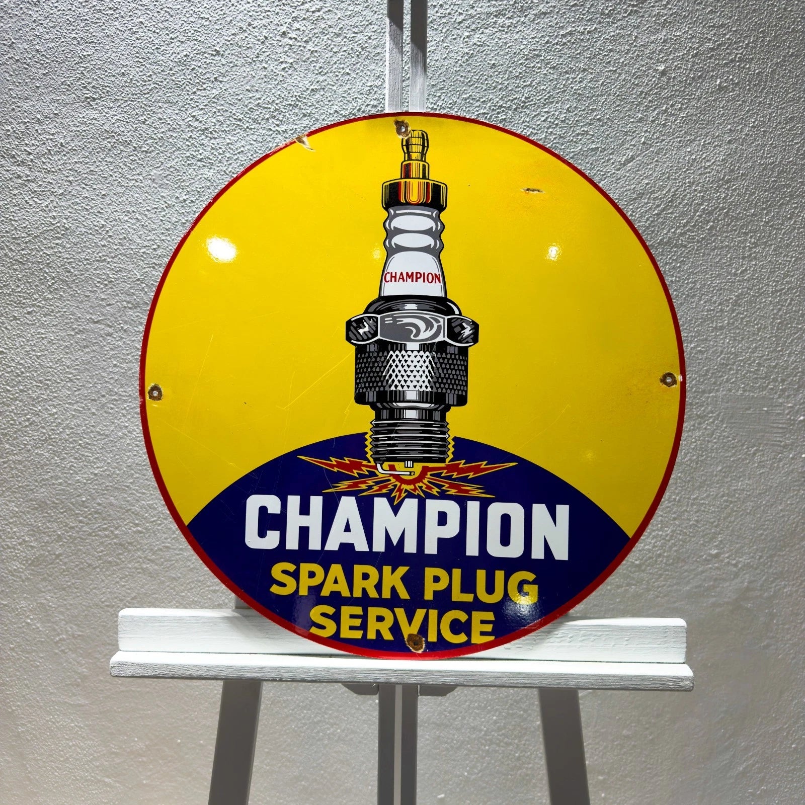 Champion Spark Plug Service Metal Tabela