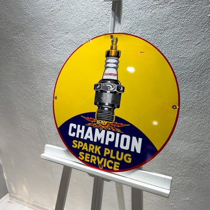 Champion Spark Plug Service Metal Tabela