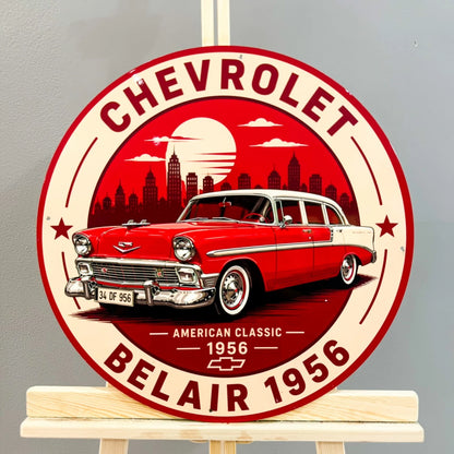 Chevrolet Bel Air 1956 Metal Tabela