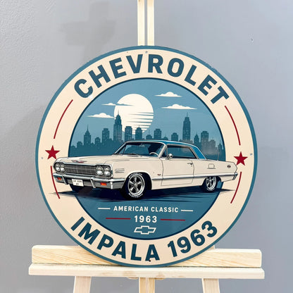 Chevrolet Impala 1963 Metal Tabela