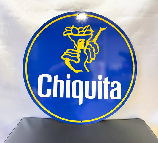 Chiquita - Fruit Advertising Metal Tabela