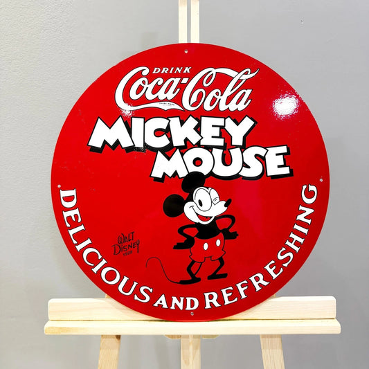 COCA-COLA x MICKEY MOUSE Metal Tabela